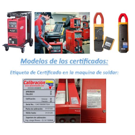 Calibración de maquina de soldar - con Certificado Sencamer