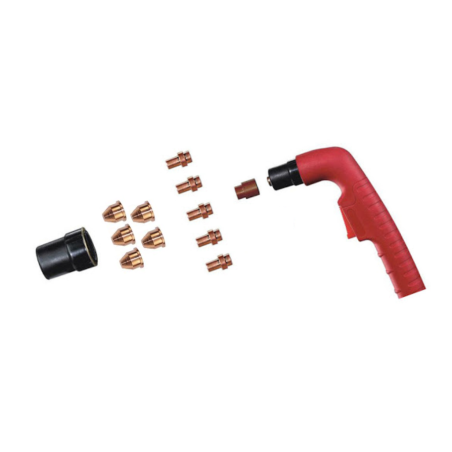 Trafimet Ergocut CB 50 - 1 Swirl-Ring, 5 Elektroden kurz, 5 Schneiddüsen konisch 1,0mm, 1 Aussenschutzdüse - SET CB50-1.0K - -