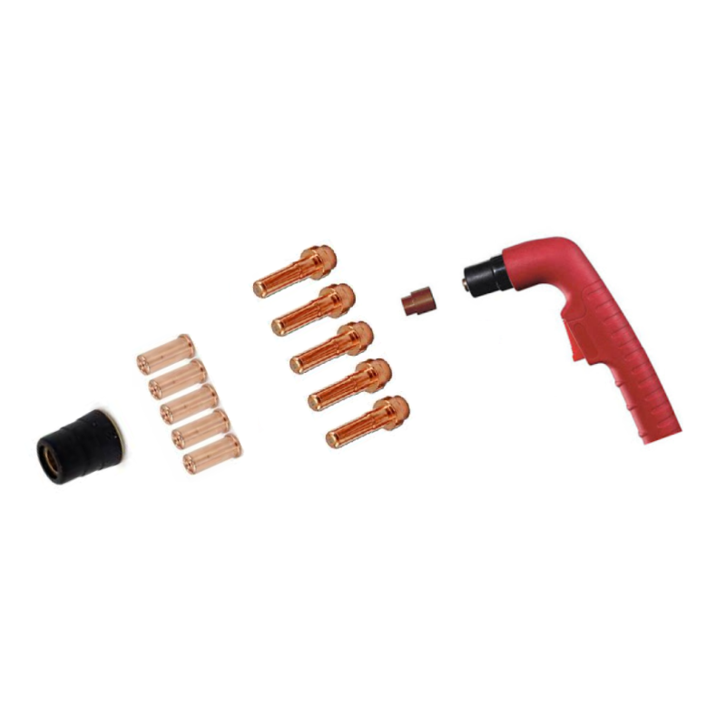 Trafimet Ergocut CB 70 - 1 Swirl-Ring, 1 Diffusor lang, 5 Elektroden lang, 5 Schneiddüsen lang 1,0mm, 1 Aussenschutzdüse