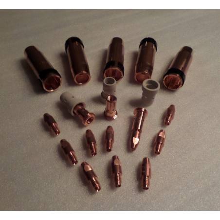 MB/ABIMIG W555/401/501 Set 1,2mm, 5 Gasdüsen, 10 Stromdüsen, 3 Düsenstöcke, 3 Gasverteiler - 145.0085_4_12 - - - 52,02 € -