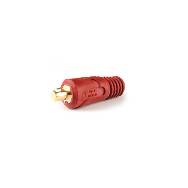 Conector de cable de enchufe de tierra para pin de cable de tierra de 21 mm, 50 mm², (rojo)