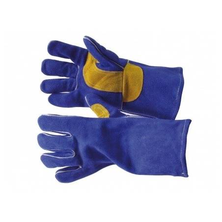 MIG MIG Schweißhandschuh Trafimet Gr. 10 Blaue Rindsleder 5 Finger-Schweisshandschuh mit integrierten Innenfutter - F20150.10 -