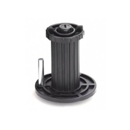 Spulendorn mit langen Zapfen (rechts od. links) Korbspulen bis 18kg ,Innendurchmesser von 53 mm, Breite von 100 mm - F11856DX -