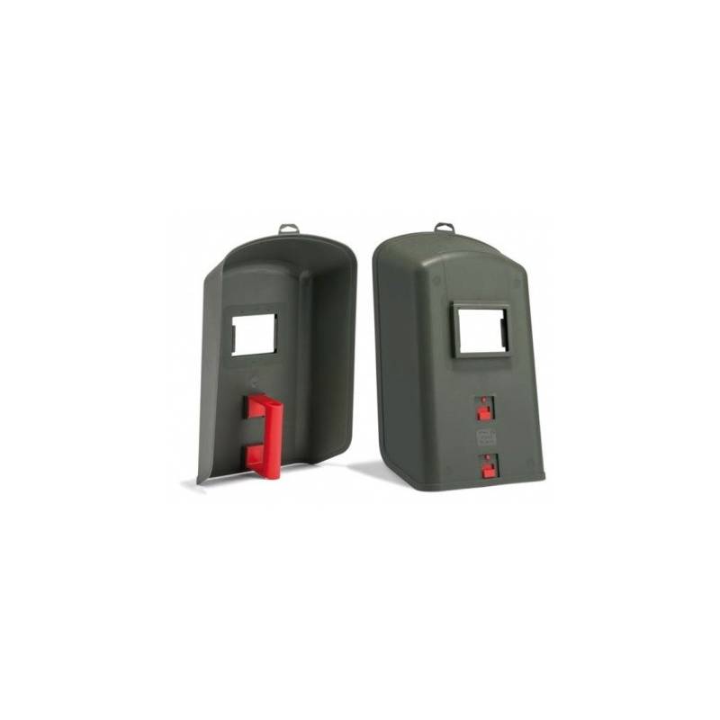 Máscara de soldadura de protección de manos fabricada en polipropileno.