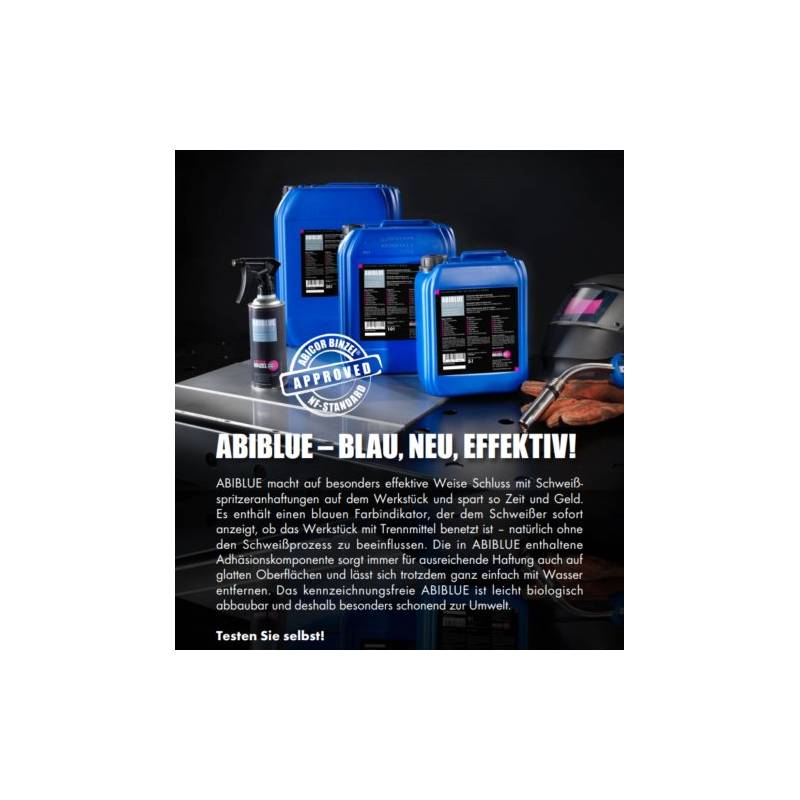 Binzel ABIBLUE Desmoldante Spray Antisalpicaduras 5l -192.0238.1 Binzel ABIBLUE Desmoldante Spray Antisalpicaduras 5l -192.0238.1