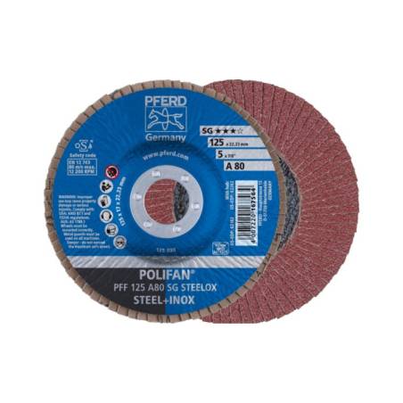 POLIFAN PFERD PFF 125 A80 SG STEELOX - 67608125 -  - 4007220167564 - 5,82 € - 
