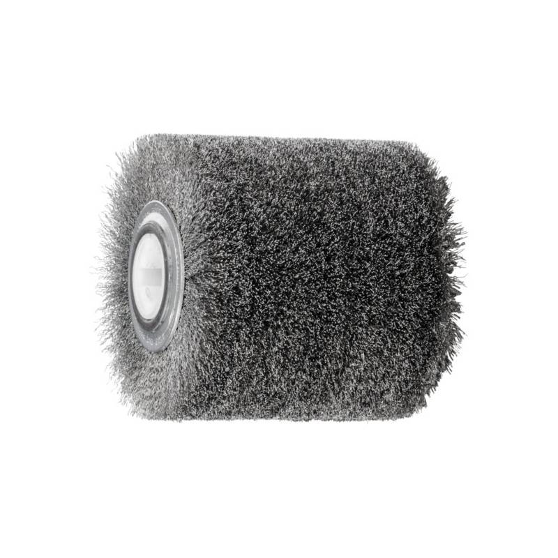 Cepillos de rodillo, sin nudos WBU, para máquinas de satinado, alambre de acero inoxidable