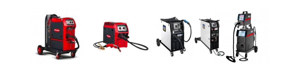 Máquinas de soldar MIG/MAG, antorchas de soldadura y piezas de desgaste