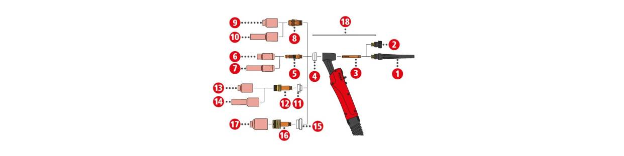 Piezas de desgaste para extracción de humos TTG2200P / TTW4000P / TTW 4000P