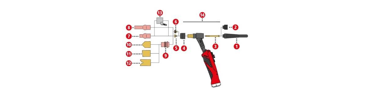 Piezas de desgaste para TTB 220A G ML / TTB 400 W ML (Multilock)